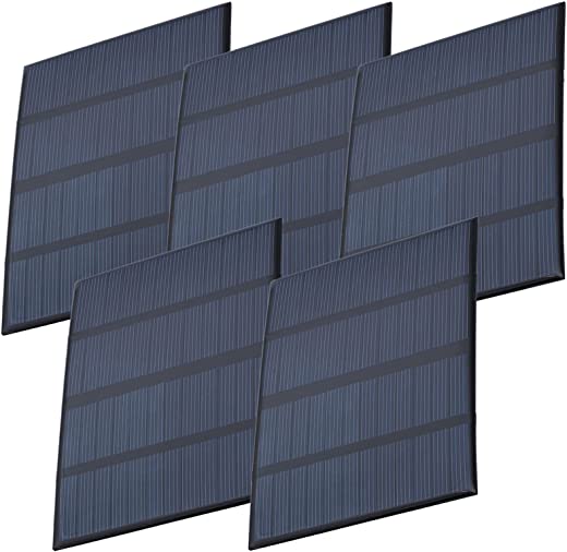 Azdelivery 5 X Kit Module Kit Polysilizium Mini Solarpanel 5V 1,5W Small Solar Panel Portable Cell System Zum Laden Von Batterien, Handys In Wasserdichtem Harz Gekapselt