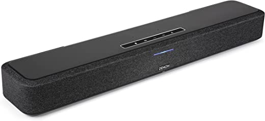 Denon Home Sound Bar 550 Kompakte Heimkino Soundbar Mit Dolby Atmos, Dts:x, Alexa Built-In, Wlan, Bluetooth, Airplay 2, Heos Built-In, Hdmi Earc, 4K Ultra-Hd, Dolby Vision, Hdr10, Schwarz
