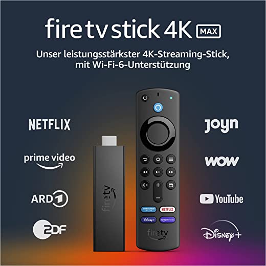 Fire Tv Stick 4K Max Mit Wi-Fi 6 Und Alexa-Sprachfernbedienung (Mit Tv-Steuerungstasten)