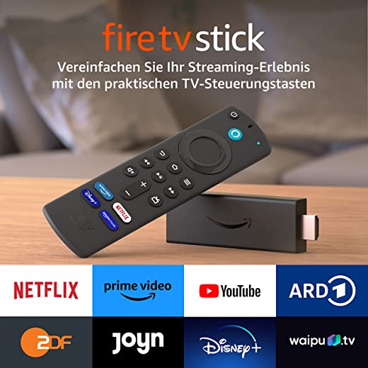 Fire Tv Stick Mit Alexa-Sprachfernbedienung (Mit Tv-Steuerungstasten) | Hd-Streaminggerät