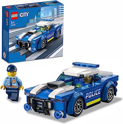 Lego 60312 City Polizeiauto, Polizei-Spielzeug Ab 5 Jahren, Geschenk Für Kinder Mit Polizisten-Minifigur, Abenteuer-Serie, Kreatives Kinderspielzeug Für Jungen Und Mädchen