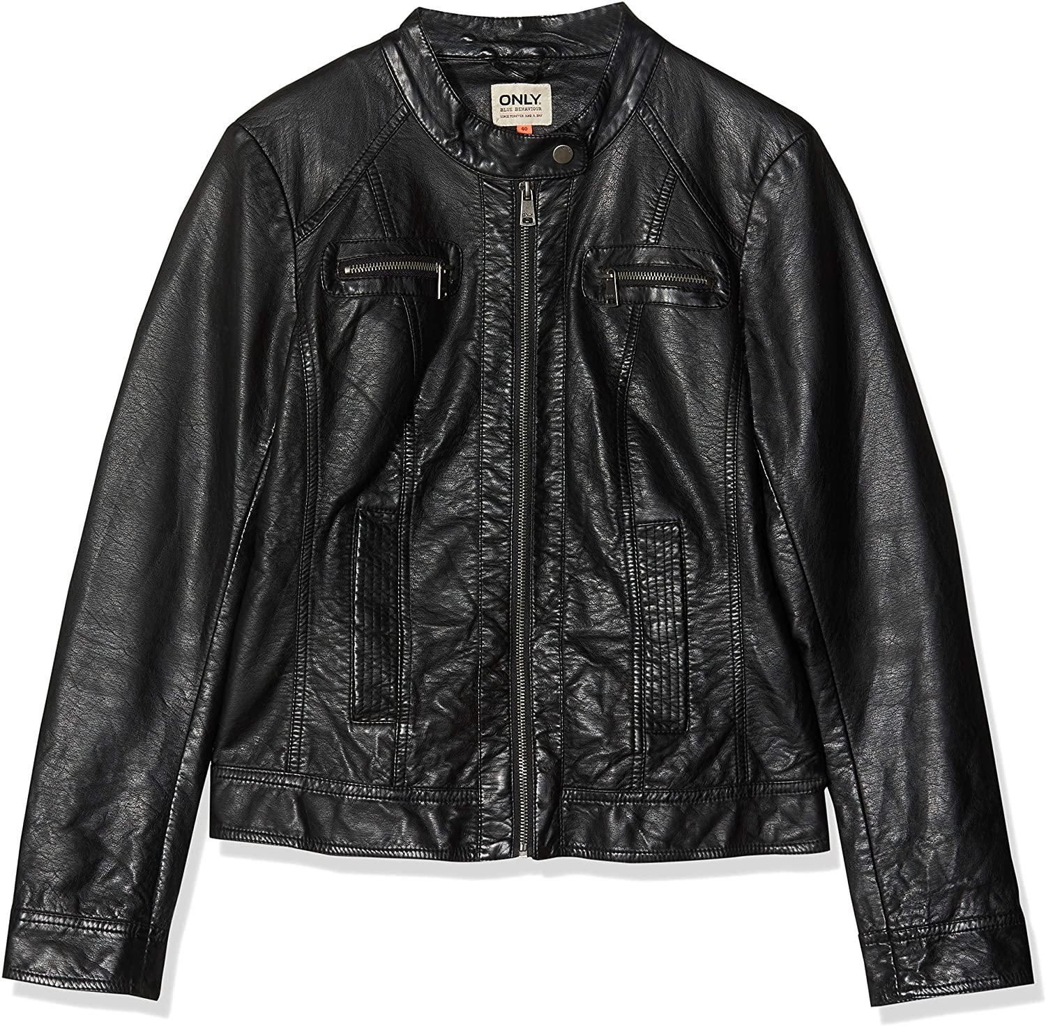 Only Female Kunstlederjacke Reißverschluss