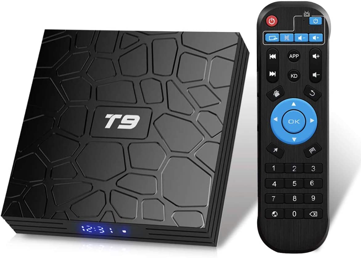 T9 Android Tv Box Android 9.0 4Gb Ram 32Gb Rom Rk3318 Quad Core Support 2.4G 5Ghz Wifi Bluetooth 4.0 4K 3D Hdmi Dlna Smart Tv Box