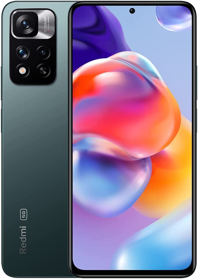 Xiaomi Redmi Note 11 Pro+ 5G Smartphone, 6.67 Inch 120Hz Fhd + Amoled Dotdisplay, 8+256Gb Unlocked Mobile Phones, 108Mp Main Camera, 4500Mah, 120W Hypercharge, Forest Green